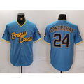 Milwaukee Brewers #24 William Contreras Blue 2022 City Connect Cool Base Stitched Baseball Jersey