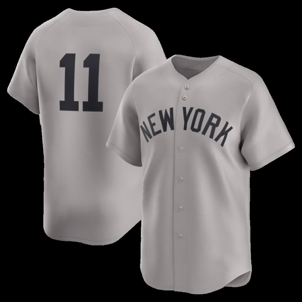 New York Yankees #11 Anthony Volpe Gray Road Limited Player Baseball Jersey