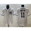 New York Yankees #11 Anthony Volpe White Fashion Cool Baseball Jersey