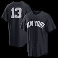 New York Yankees #13 Jazz Chisholm Jr. Navy Alternate Replica Baseball Jersey