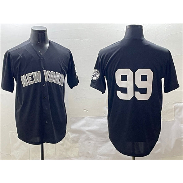 New York Yankees #99 Aaron Judge Black Cool Base Stitched Baseball Jersey