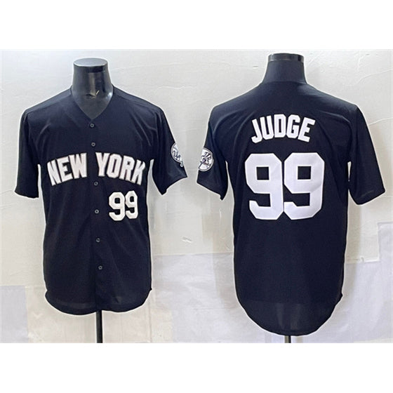 New York Yankees #99 Aaron Judge Black Limited Stitched Baseball Jersey