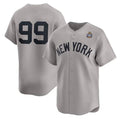 New York Yankees #99 Aaron Judge Gray 2024 World Series Limited Stitched Baseball Jersey
