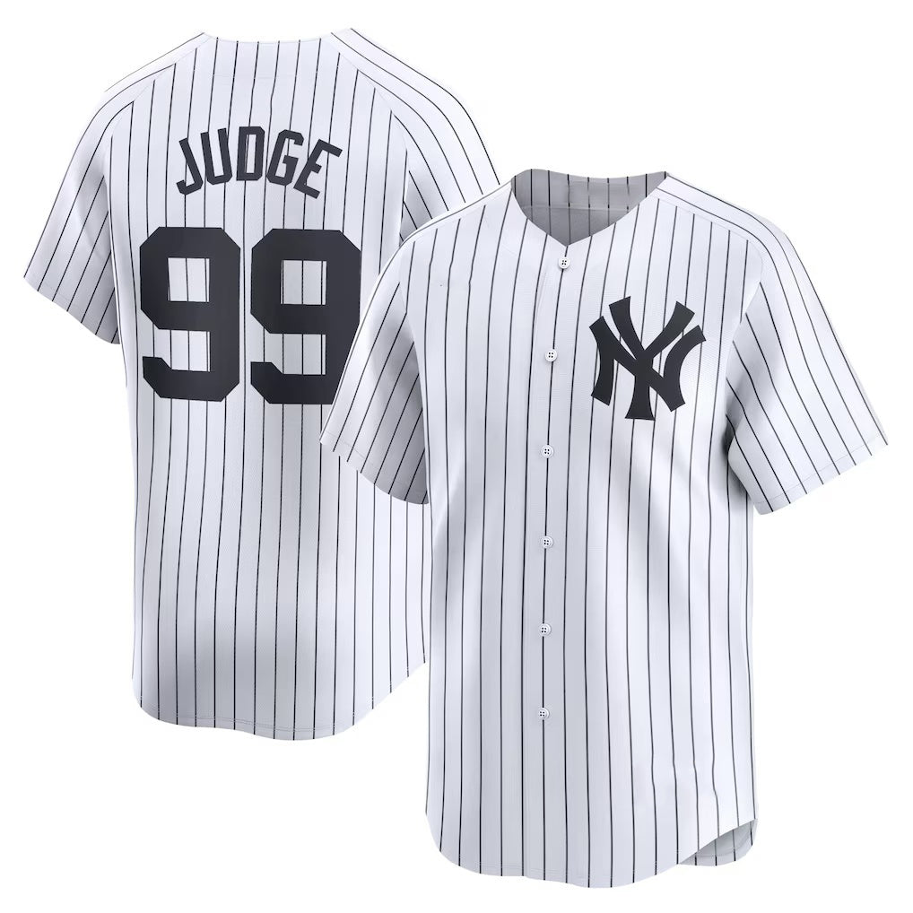 New York Yankees #99 Aaron Judge White Home Limited Player Baseball Jersey