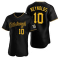 Pittsburgh Pirates #10 Bryan Reynolds Black Alternate 2nd Pittsburgh Flex Baseball Jersey