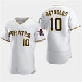 Pittsburgh Pirates #10 Bryan Reynolds White Home Flex Baseball Jersey