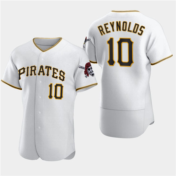 Pittsburgh Pirates #10 Bryan Reynolds White Home Flex Baseball Jersey