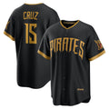 Pittsburgh Pirates #15 Oneil Cruz Black 2026 City Connect Stadium Baseball Jersey