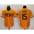 Pittsburgh Pirates #15 Oneil Cruz Yellow 2023 City Connect Stitched Baseball Jersey
