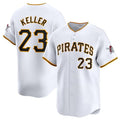 Pittsburgh Pirates #23 Mitch Keller White Home Limited Stitched Baseball Jersey