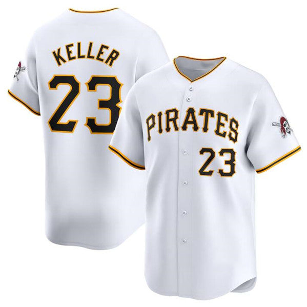 Pittsburgh Pirates #23 Mitch Keller White Home Limited Stitched Baseball Jersey