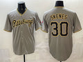 Pittsburgh Pirates #30 Paul Skenes Gray Limited Stitched Baseball Jersey