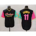San Diego Padres #11 Yu Darvish Black Fashion Baseball Jersey
