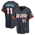 San Diego Padres #11 Yu Darvish Obsidian 2026 City Connect Stadium Baseball Jersey
