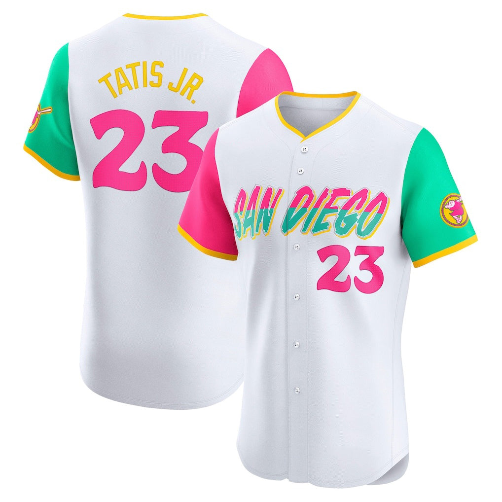 San Diego Padres #23 Fernando Tatis Jr. White City Connect Elite Baseball Jersey