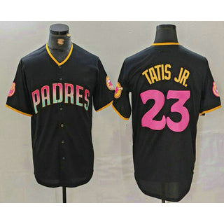San Diego Padres #23 Fernando Tatis Jr Black 20th Anniversary Cool Base Stitched Baseball Jersey