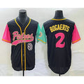 San Diego Padres #2 Xander Bogaerts Black NEW 2023 City Connect Cool Base Stitched Baseball Jersey