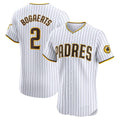 San Diego Padres #2 Xander Bogaerts White Home Elite Baseball Jersey