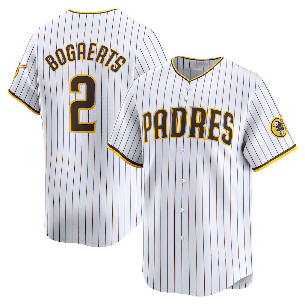 San Diego Padres #2 Xander Bogaerts White Home Limited Player Baseball Jersey