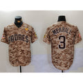San Diego Padres #3 Jackson Merrill Camo With PS Patch Cool Base Stitched Baseball Jersey