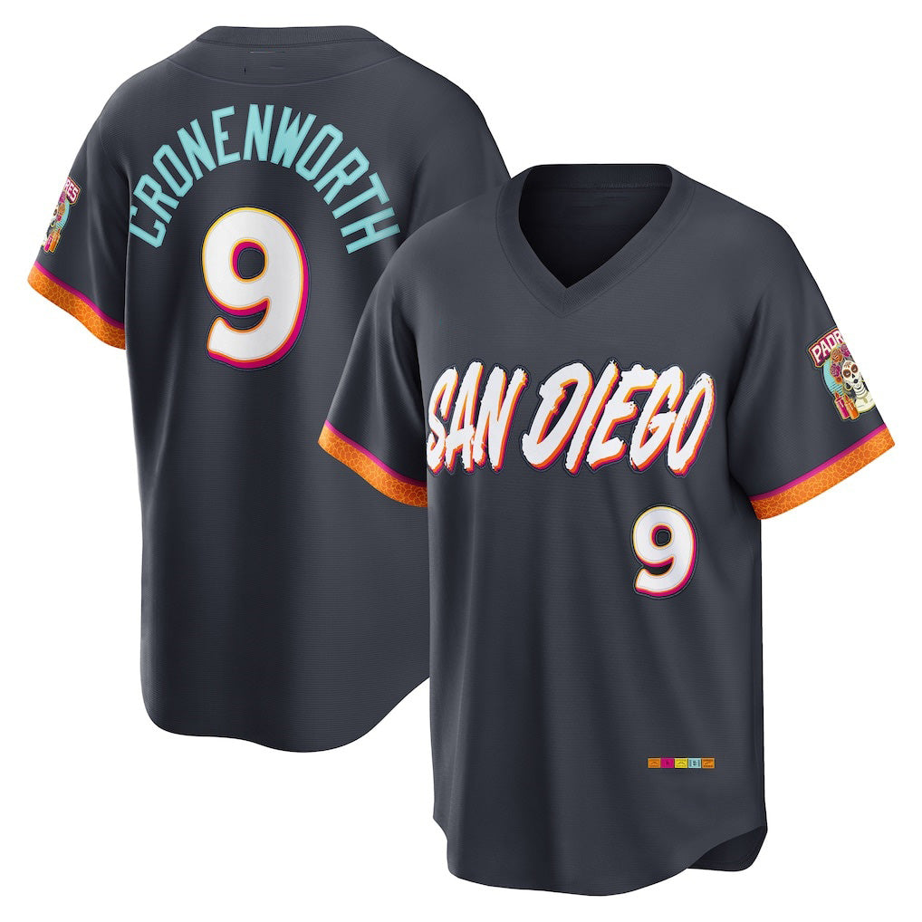 San Diego Padres #9 Jake Cronenworth Obsidian 2026 City Connect Stadium Baseball Jersey