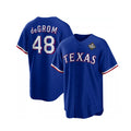 Texas Rangers #48 Jacob DeGrom Royal 2023 World Series Cool Base Stitched Baseball Jersey