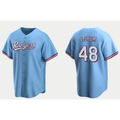 Texas Rangers #48 Jacob deGrom Light Blue Cool Base Stitched Baseball Jersey