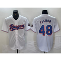 Texas Rangers #48 Jacob deGrom White 2024 Gold Collection Limited Cool Baseball Jersey