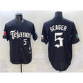 Texas Rangers #5 Corey Seager Black Mexico 2025 Vapor Premier Limited Stitched Baseball Jersey