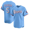 Texas Rangers #5 Corey Seager Light Blue Alternate Limited Player Baseball Jersey