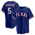Texas Rangers #5 Corey Seager Royal Alternate 2 Replica Baseball Jersey