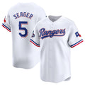 Texas Rangers #5 Corey Seager White 2023 World Series Champions Stitched Baseball Jersey