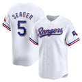 Texas Rangers #5Corey Seager White Home Limited Player Baseball Jersey